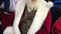 Santa on Laketran bus.