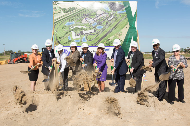 The SunTrax groundbreaking ceremony.