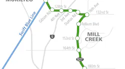 Swift Green Line map.