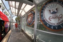 Omnitrans bus shelter. Omnitrans bus shelter.