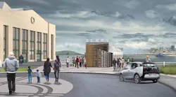 An artist's rendering of the future terminal.