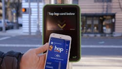 The Hop Fastpass Commuters in the Portland-Vancouver Metropolitan Area can use a mobile wallet or any contactless bank card to tap and ride on TriMet, C-TRAN and the Portland Streetcar. INIT’s MOBILEvario powers the account-based, open payment system and manages and processes fares in real-time, recognizes and processes revenue sharing, as well as manages accounts and automates reconciliations for all three agencies. INIT developed the system using open architecture APIs so other partners could be easily incorporated. TriMet partnered with Google to make the Hop Fastpass the first virtual transit card available in Android Pay. Beta testing started in December, giving a select group of testers the opportunity to load a virtual Hop card in Android Pay, allowing them to tap their phones to pay their fares. MassTransitmag.com/12362197 · MassTransitmag.com/12386556 The Hop Fastpass Commuters in the Portland-Vancouver Metropolitan Area can use a mobile wallet or any contactless bank card to tap and ride on TriMet, C-TRAN and the Portland Streetcar. INIT’s MOBILEvario powers the account-based, open payment system and manages and processes fares in real-time, recognizes and processes revenue sharing, as well as manages accounts and automates reconciliations for all three agencies. INIT developed the system using open architecture APIs so other partners could be easily incorporated. TriMet partnered with Google to make the Hop Fastpass the first virtual transit card available in Android Pay. Beta testing started in December, giving a select group of testers the opportunity to load a virtual Hop card in Android Pay, allowing them to tap their phones to pay their fares. MassTransitmag.com/12362197 · MassTransitmag.com/12386556