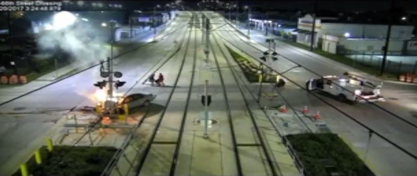 Leang 'Terry' Ear was in the middle of his overnight shift as a MetroRail technician when he came across a car crash.