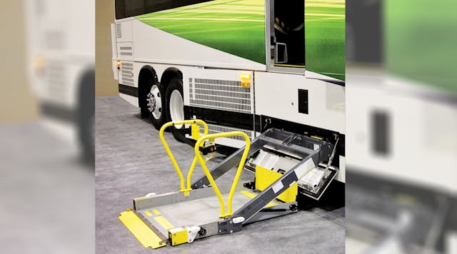 The heavy-duty Ricon Mirage F9TH under-floor wheelchair lift is designed to accommodate heavier loads, up to 800-pounds, including the latest motorized wheelchair models.