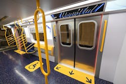 The R211 cars feature 58-inch wide door openings, which are eight inches wider than standard doors on existing cars. The R211 cars feature 58-inch wide door openings, which are eight inches wider than standard doors on existing cars.
