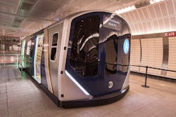 Customers had the opportunity to see the new car design and its features up close at the 7 line subway station mezzanine at 34 Street-Hudson Yards.