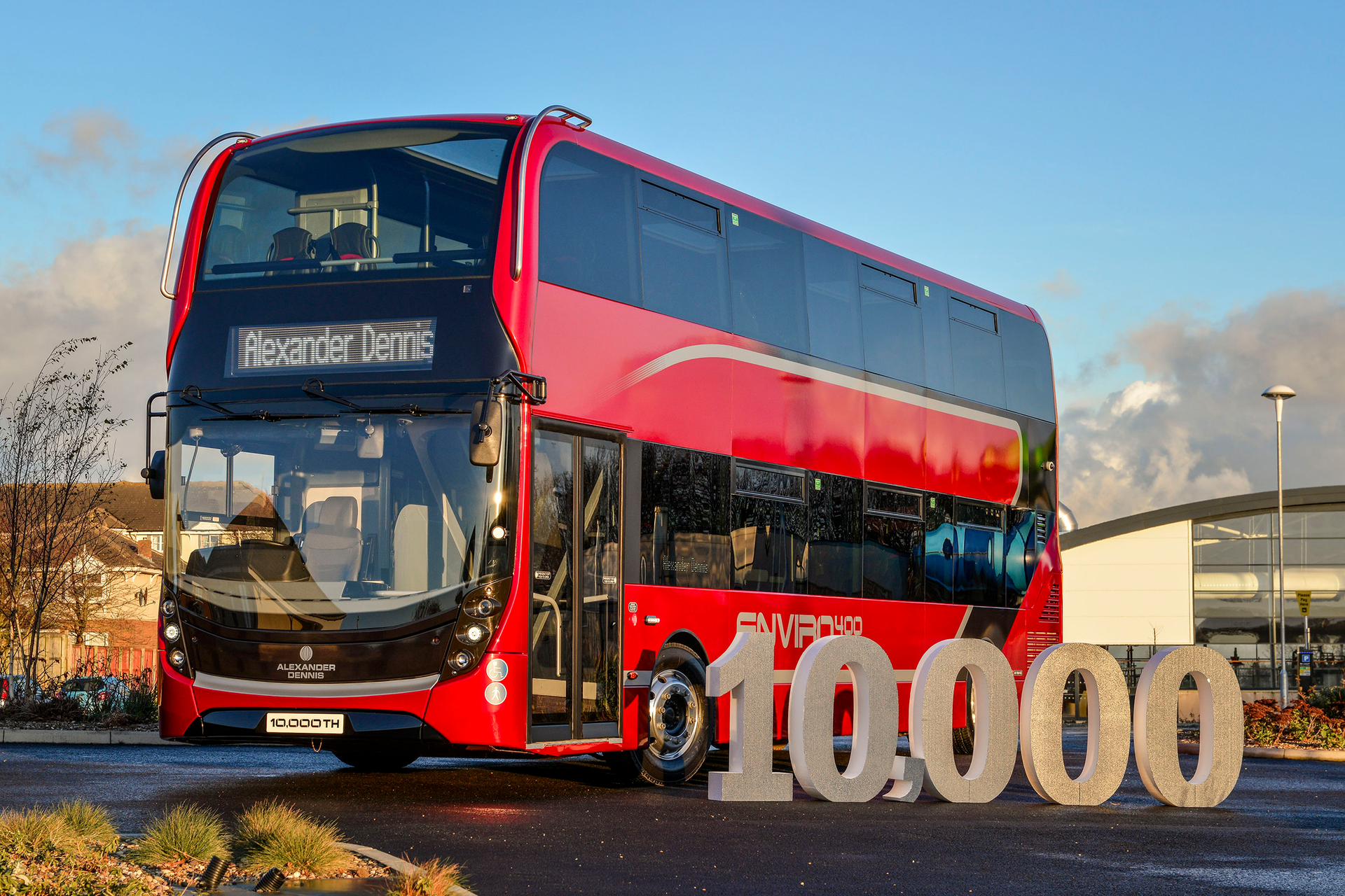 ADL celebrated it 10,000-bus milestone with executive Enviro400.