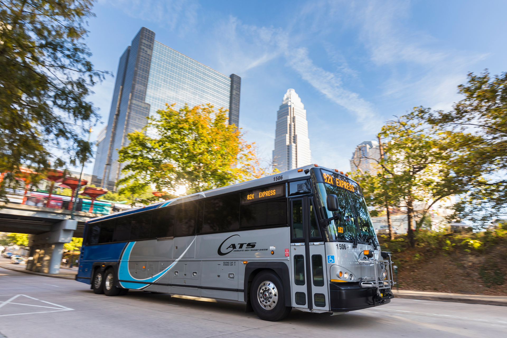 The phase of Envision that has already begun implementation is the rebranding of the bus system. CATS unveiled its new branding design of its buses and vanpools in September 2017.