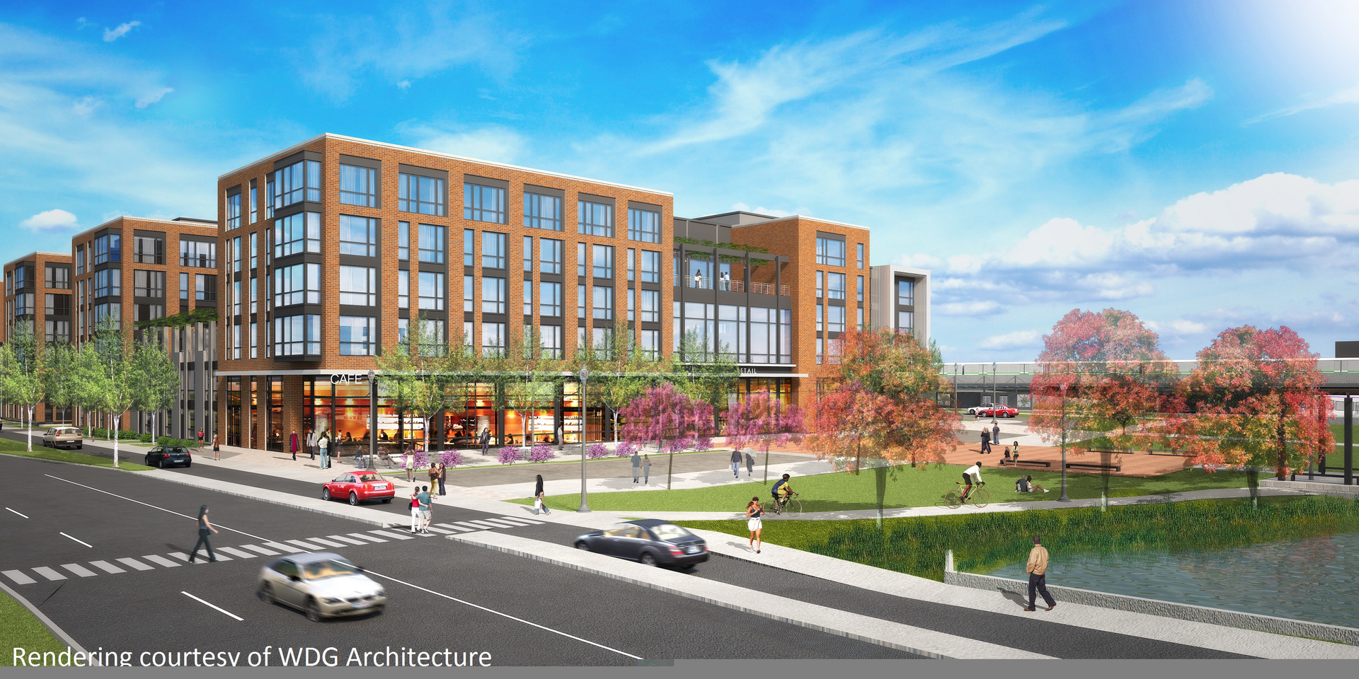 Rendering of the joint development project at College Park Station.