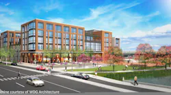 Rendering of the joint development project at College Park Station.