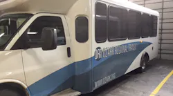 Saturday, January 13th, as the first 3-of-8 new buses arrived at Ozark Regional Transit in Springdale.