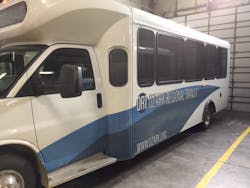 Saturday, January 13th, as the first 3-of-8 new buses arrived at Ozark Regional Transit in Springdale.