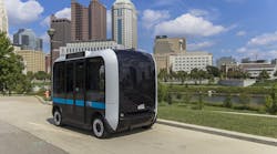 Olli by Local Motors, the World&apos;s first self-driving, cognitive, 3D-printed shuttle.