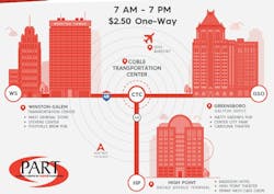 Beginning February 3rd PART riders can enjoy Saturday service on routes connecting Winston-Salem, Greensboro, High Point and the Greensboro Airport Area from 7:00am – 7:00pm. Beginning February 3rd PART riders can enjoy Saturday service on routes connecting Winston-Salem, Greensboro, High Point and the Greensboro Airport Area from 7:00am – 7:00pm.