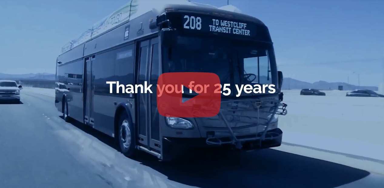 On Tuesday, December 5, the Regional Transportation Commission of Southern Nevada (RTC) celebrated its 25th anniversary as the transit agency for the Las Vegas Valley.
