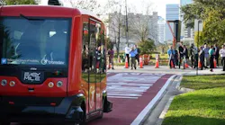 Transdev will operate multiple 12-person EasyMile Shuttles, the EZ-10.