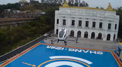 Two EHANG executives took manned flight on EHANG 2-seat AAV.