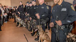 Thirteen canine and police officer teams graduated from Metropolitan Transportation Authority Police Department explosives detection and anti-terrorism training on January 31.