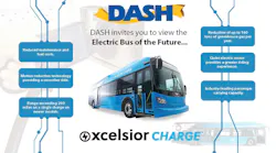 DASH has announced a demonstration of an all-electric bus.