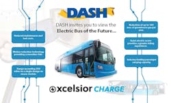 DASH has announced a demonstration of an all-electric bus.