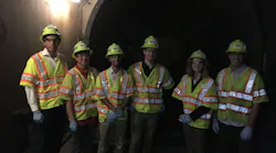 Al-Ariemy and other students are pictured on a site visit.