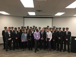 The new assistant conductor class is pictured with South Side Operations Director Bobby Huggan, Transportation Trainer Denise Langley, Transportation Trainer Gregory McNeill, Keolis CEO and General Manager David Scorey and Transportation Trainer Mike O’Neil. The new assistant conductor class is pictured with South Side Operations Director Bobby Huggan, Transportation Trainer Denise Langley, Transportation Trainer Gregory McNeill, Keolis CEO and General Manager David Scorey and Transportation Trainer Mike O’Neil.