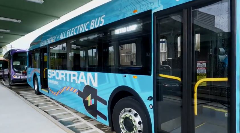 SporTran Clean Energy bus from Proterra.