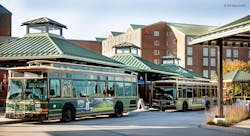 Rhode Island Public Transportation Authority buses.
