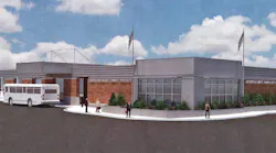 Rendering of the RMTD downtown Transfer Center.