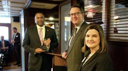 U.S. Rep. Marc Veasey, D-Fort Worth presented the SWTA Legislator of the Year award from SWTA Board President, President/Executive Director at Dallas Area Rapid Transit Gary Thomas and SWTA Executive Director Kristen Joyner. U.S. Rep. Marc Veasey, D-Fort Worth presented the SWTA Legislator of the Year award from SWTA Board President, President/Executive Director at Dallas Area Rapid Transit Gary Thomas and SWTA Executive Director Kristen Joyner.