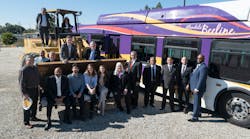 The city of Glendale held its official ground breaking for the Beeline Maintenance Facility in Glendale, California.