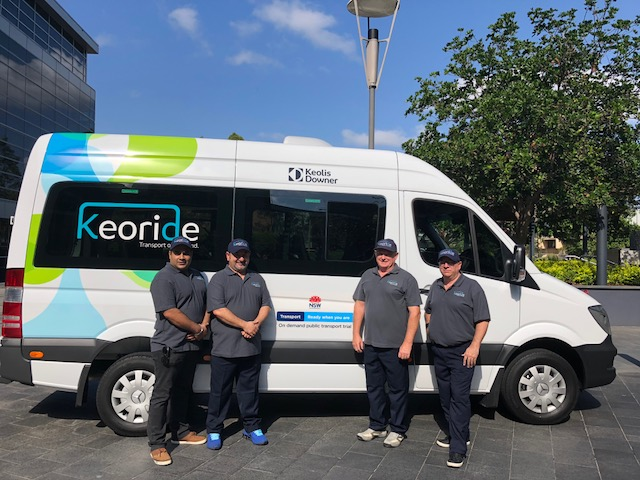 The Keoride app will match passengers who are travelling in the same direction and calculate an optimised flexible route to pick them up and take them to their destination.