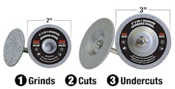 Innovative Products of America has introduced the 3-in-1 Diamond Grinding Wheels. Innovative Products of America has introduced the 3-in-1 Diamond Grinding Wheels.