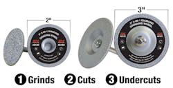 Innovative Products of America has introduced the 3-in-1 Diamond Grinding Wheels.