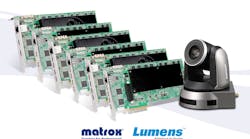 Matrox and Lumens have announced the compatibility of their Secure Reliable Transport (SRT) ready products.