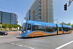 The OCTA on March 26 selected the OC Streetcar vehicles. This artist rendering shows the concept for the vehicles, though the exact design and branding of the streetcars will be determined later this year.