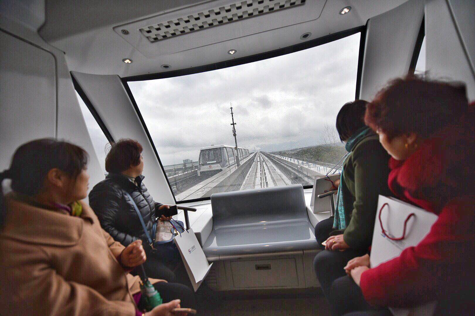 The new line is notably a driverless rubber-tire Automated People Mover (APM) system.