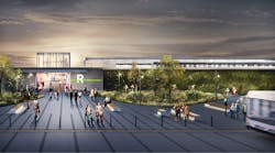 Rendering of the REM station. Rendering of the REM station.