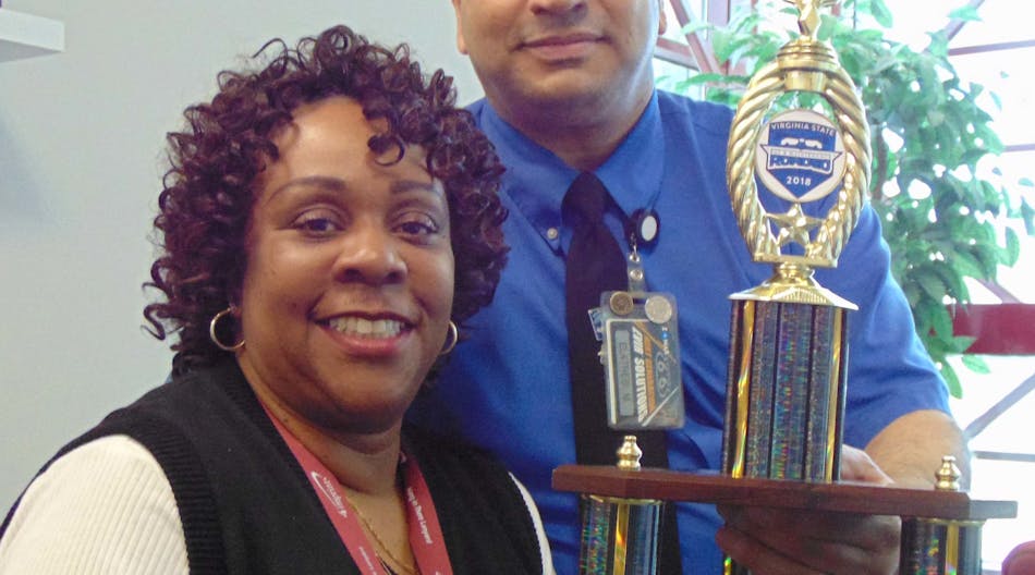 OmniRide bus operator Mohamed Elatrebi has won first place in the 2018 Virginia State Bus Roadeo in Lynchburg.