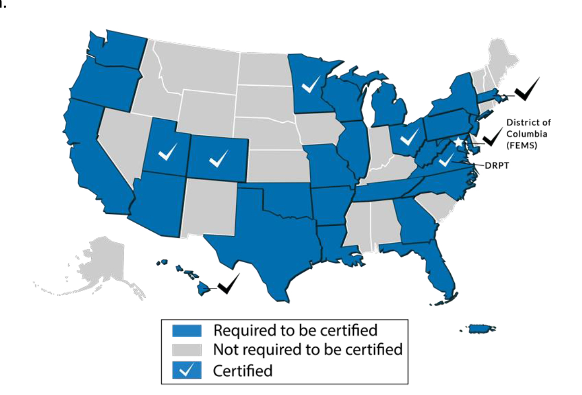 Status of State Safety Oversight Program Certification - FTA Status Table April 16, 2018.