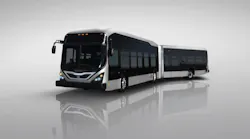 The 20 BYD 60-foot articulated buses being delivered are battery-electric, and the first in their category available in the US.