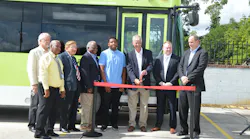 The Chatham Area Transit Authority has unveiled the first of 18 new 35-ft buses being added into its fleet during a brief program showcasing the new vehicles.