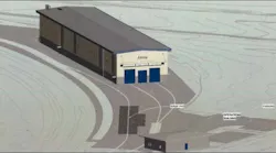 Rendering of the SBCTA Redland passenger rail maintenance facility.