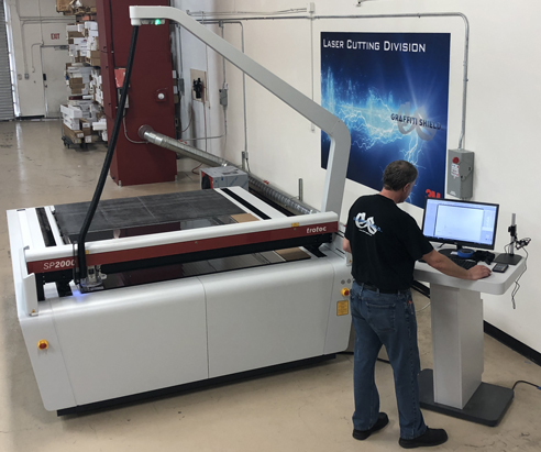 Graffiti Shield has announced the addition of a Trotec 100watt Flat Bed Laser.