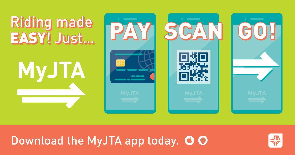 JTA has announced that 7-day and 31-day e-tickets have been added to available selections on the MyJTA mobile ticketing application.