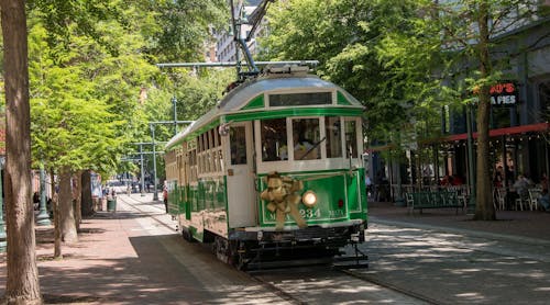 The rail line is operating initially with three Trolley cars: 234, 453, and 540.