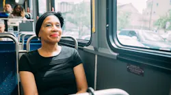 Slam Poet, Marie Brown, finds riding Metro gives her time to write.