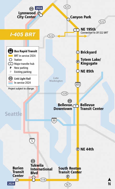Sound Transit's BRT map.