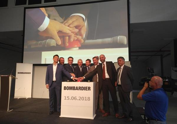 Bombardier inaugurated a new final assembly hall in Bautzen, Germany with Saxony's Prime Minister.