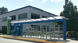 Community Transit is painting its Swift line stations blue.